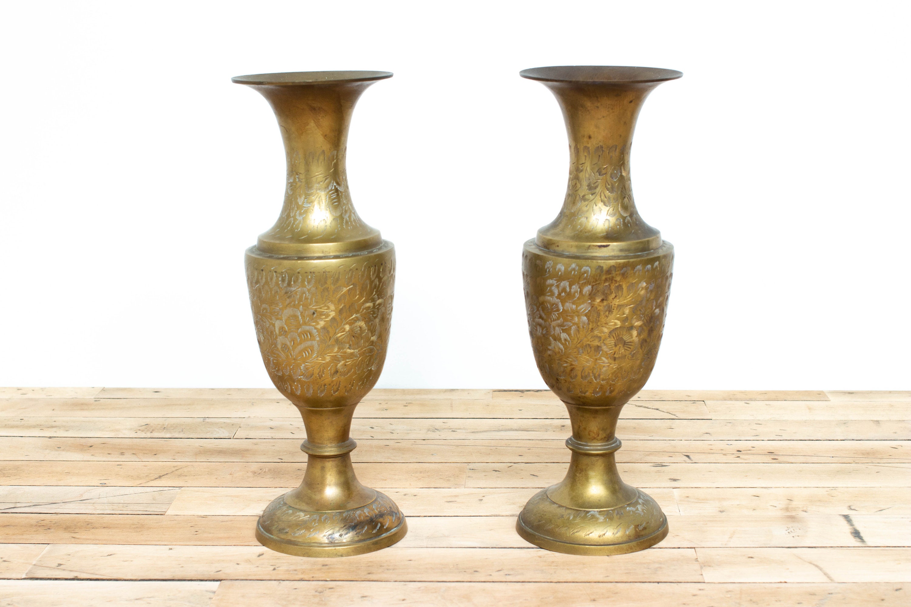 vases Indiens En laiton
