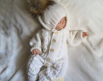 newborn boy knit outfit