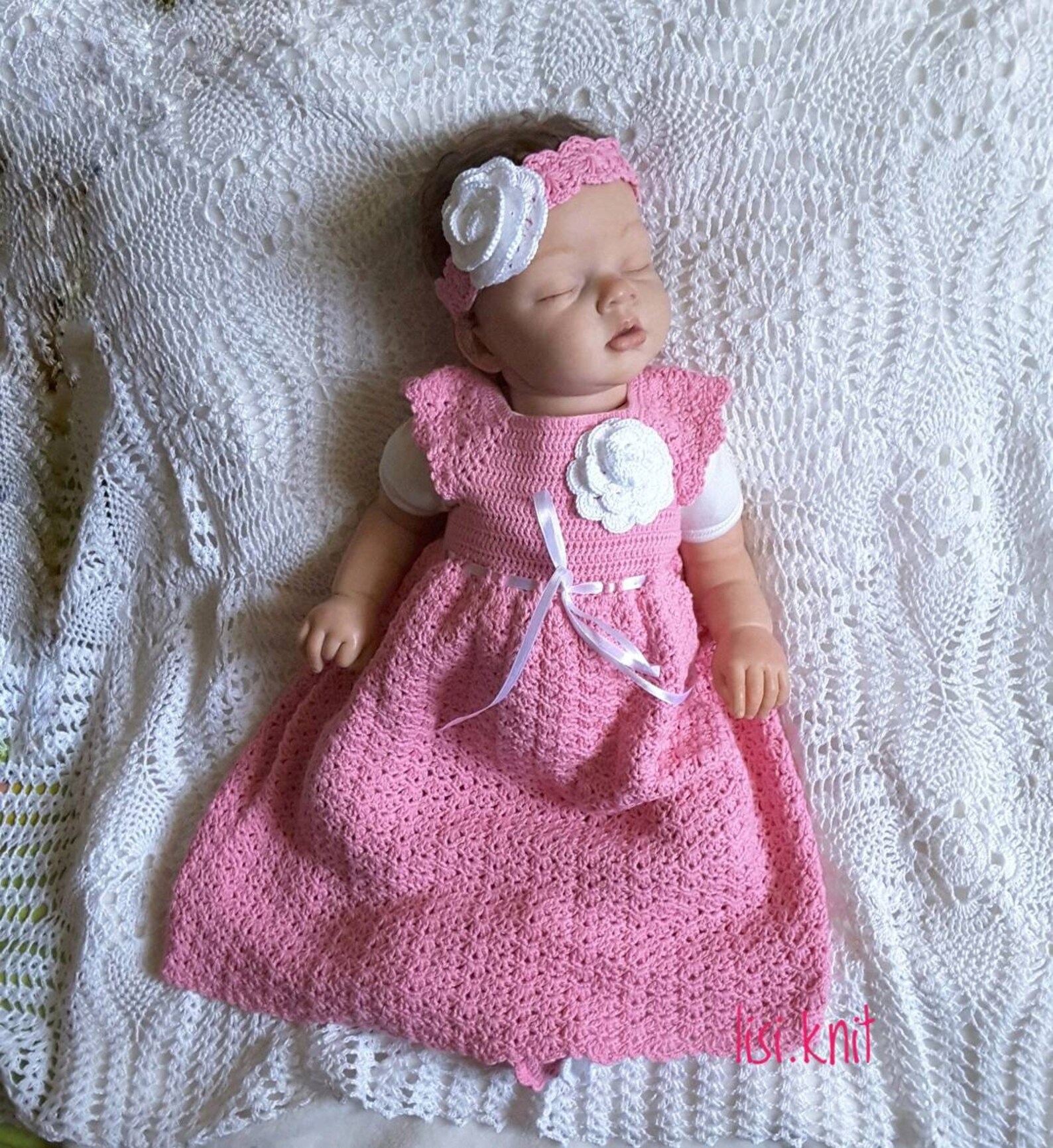 Knitted baby clothes. Hand Knit Baby Set. Knitted baby dress. Etsy