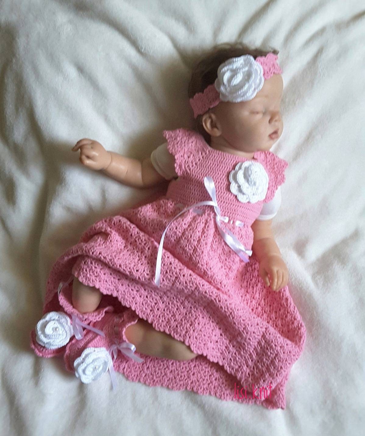 Knitted baby clothes. Hand Knit Baby Set. Knitted baby dress. Etsy