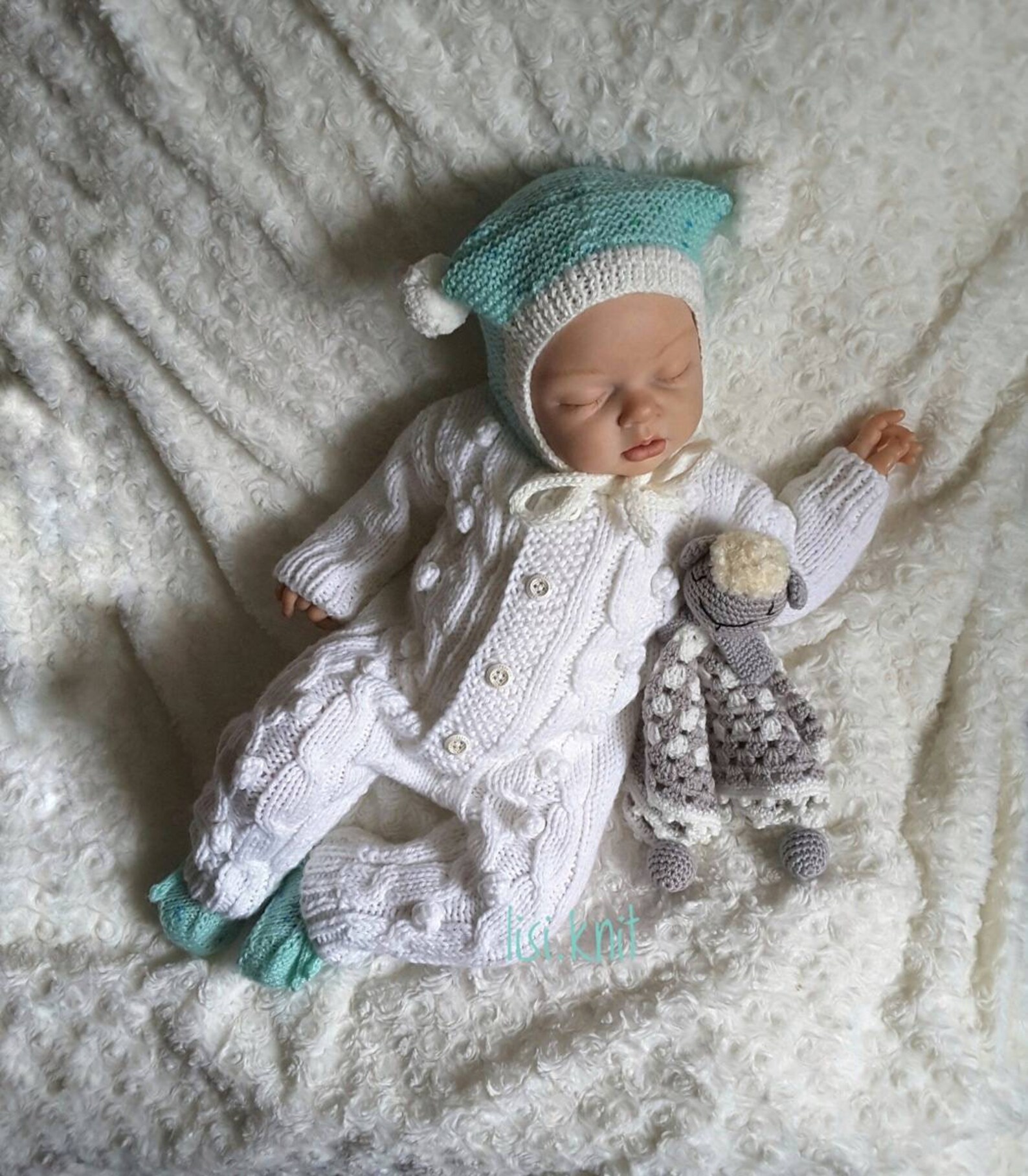 Knit baby clothes Hand knitted white color baby romper Etsy
