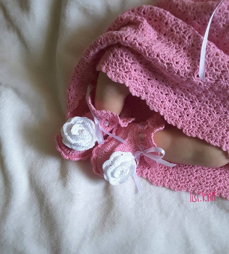 Knitted baby clothes. Hand Knit Baby Set. Knitted baby dress. Etsy