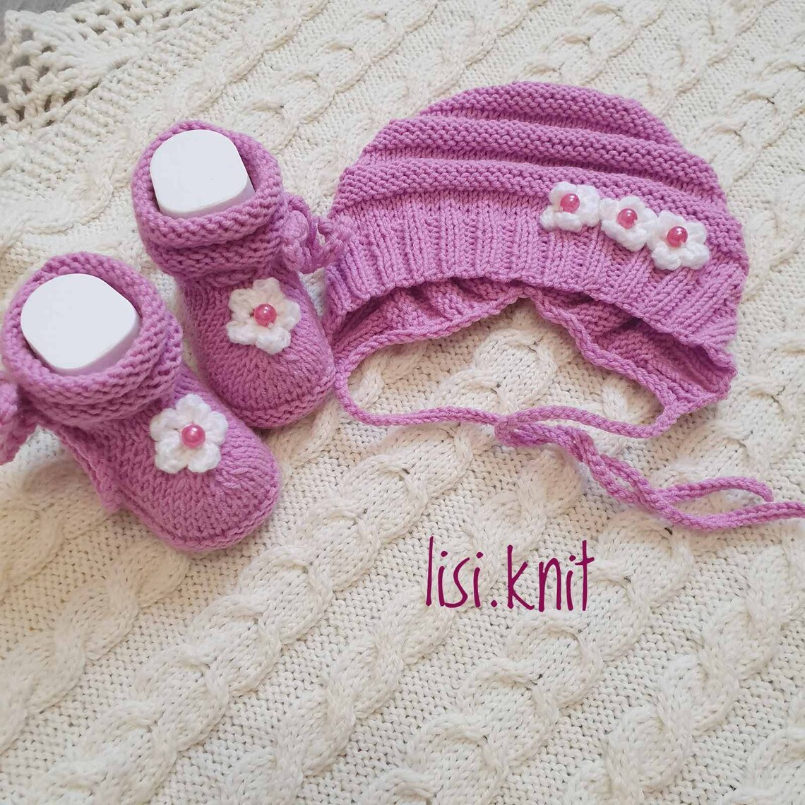 Knit baby clothes. Unisex Baby Clothing. Hand knit baby set. Etsy
