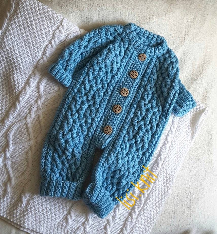 Knitted baby clothes Baby knit romper Baby knitted clothes Etsy