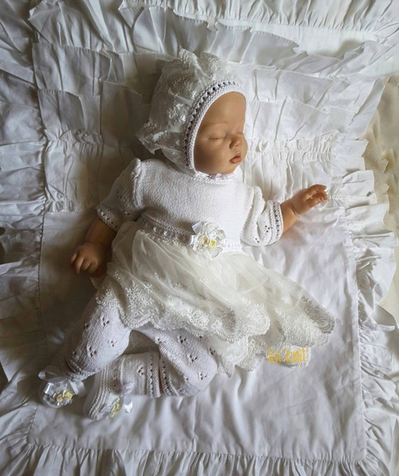 knitted baby outfit