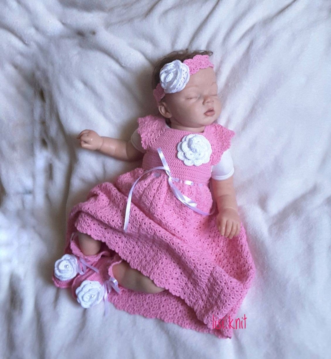 Knitted baby clothes. Hand Knit Baby Set. Knitted baby dress. Etsy