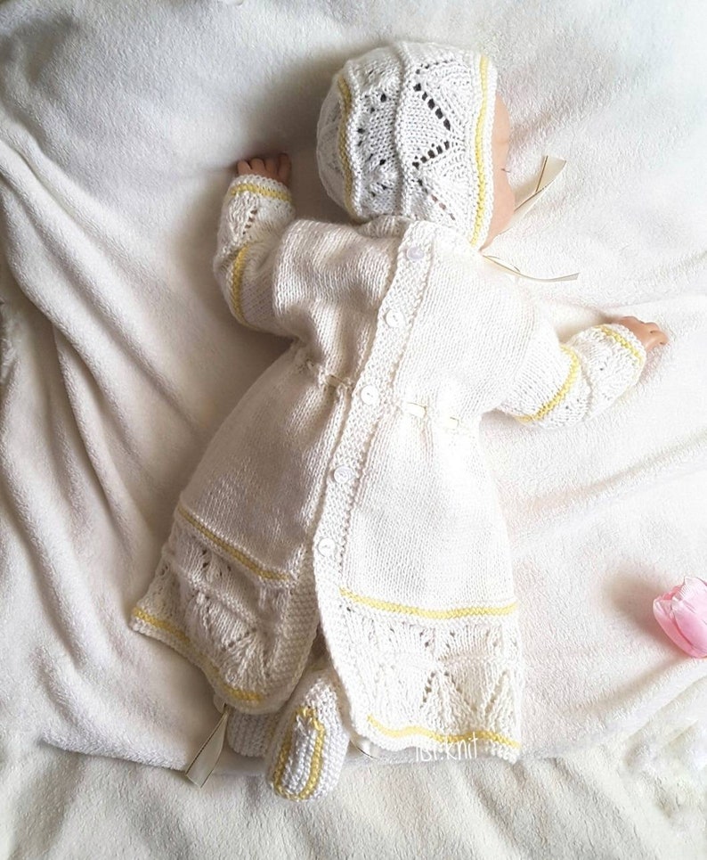 Baby Knit Dress. Hand Knit Baby Clothes. Coming Home Outfit. Etsy