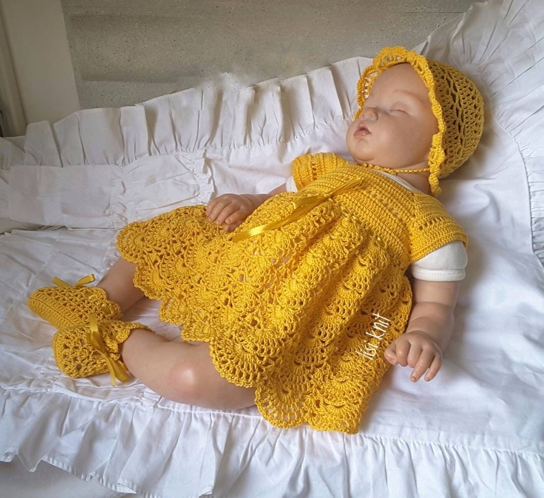 Hand Knit Baby Set. Newborn Coming Home Outfit. Baby Girl | Etsy