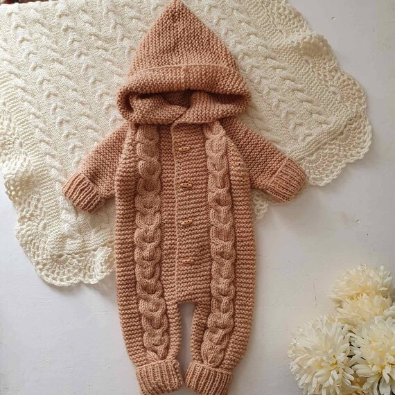 newborn knit romper