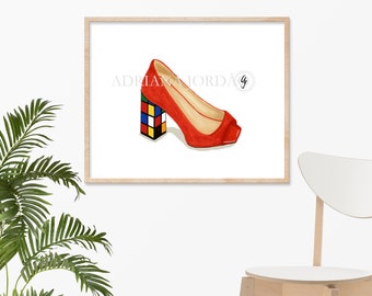 Kate Perry shoes print