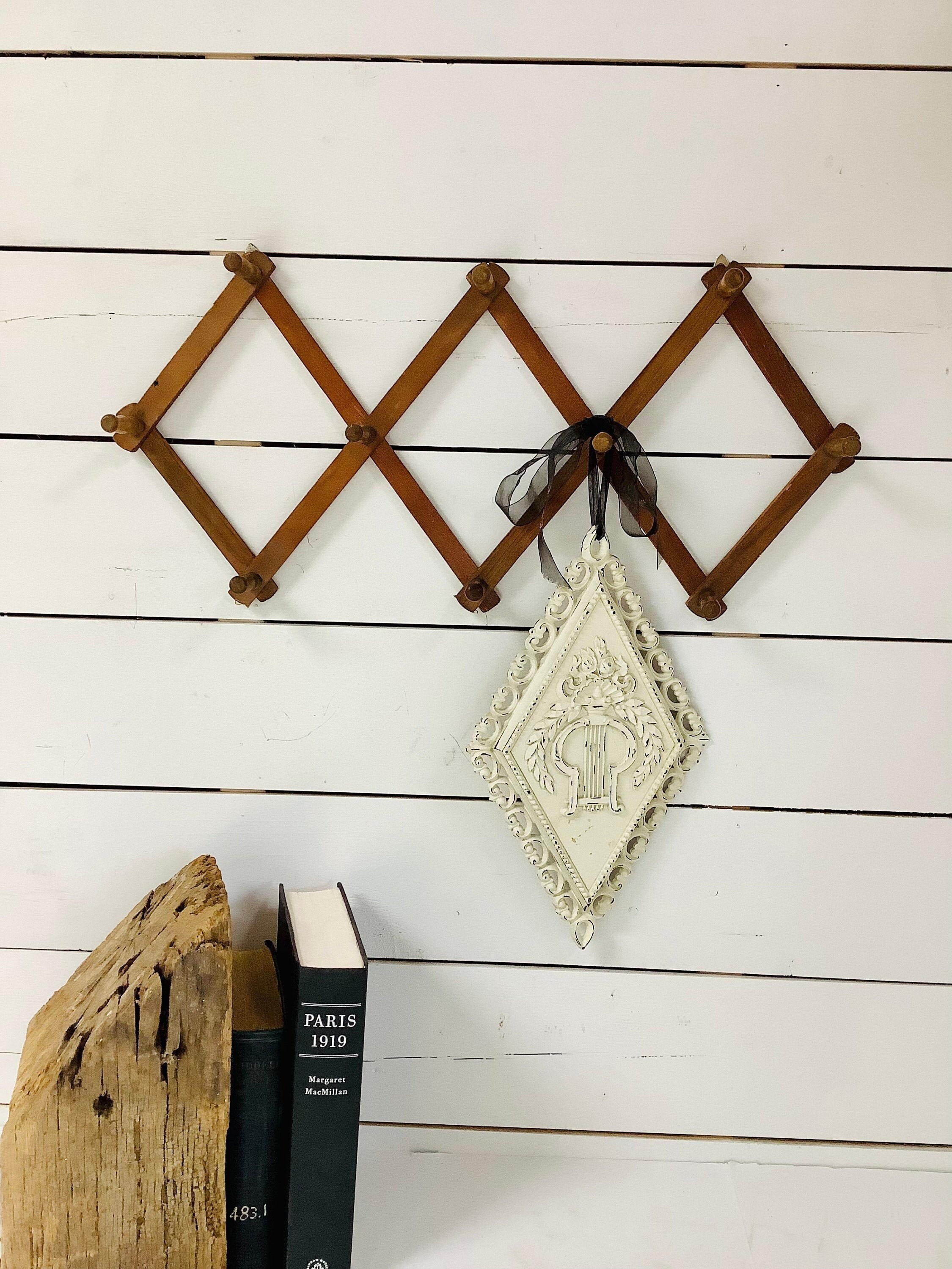 Expandable Wood Peg Rack Vintage Expandable Peg Rack Etsy