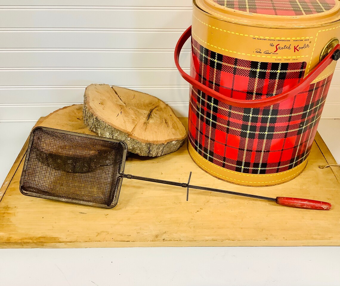 Campfire Popcorn Popper Basket Retro Camping Open Fire Etsy