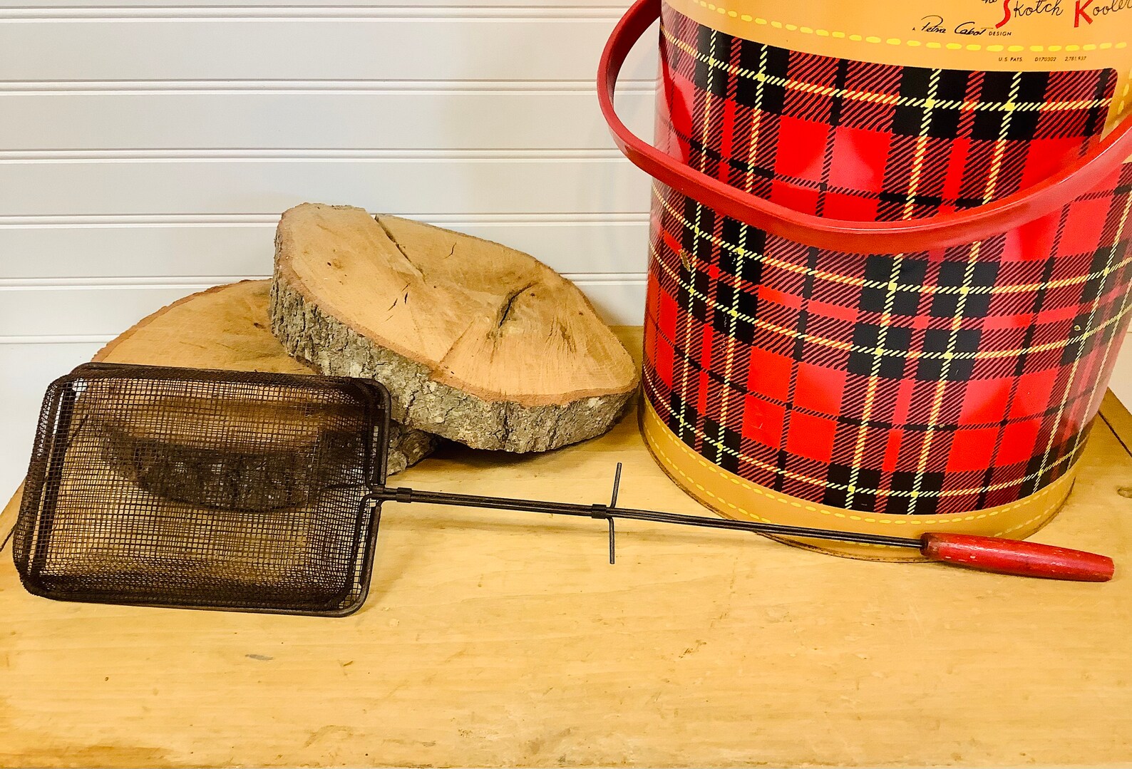 Campfire Popcorn Popper Basket Retro Camping Open Fire Etsy