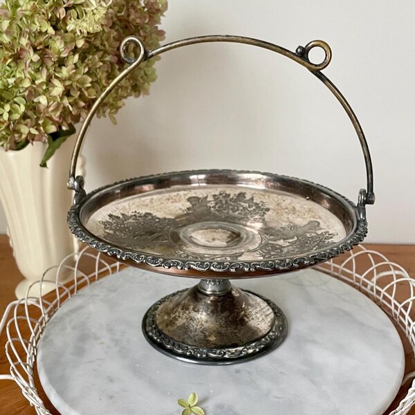 Silver Cake Stand - Etsy