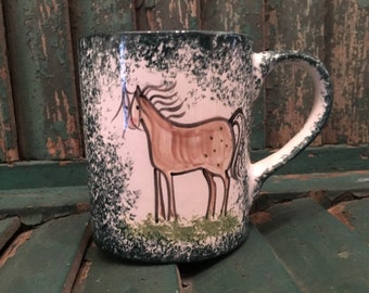 Ceramic Mug/Ceramic Mug Handmade/Ceramic Coffee Mug/Horse Mug/ Horse Gift / Horse /Horse Lover Gift / Horse Gifts / Horse Mug/ Molly Dallas