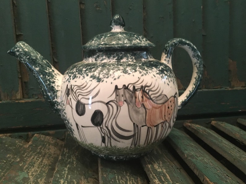 Download Pottery teapot Horse Decor Cow Decor Pig Decor Horse | Etsy