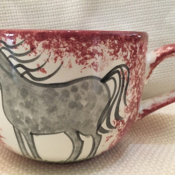 Soup Mug/Soup Bowl/Soup Mugs/Coffee Mug/Mug/horse mug/snack bowl/snack bowls/ - Soup Mug by Molly Dallas - can come in any color or design!