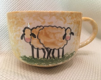 Pottery soup mug, ceramic soup mug, soup mug, Soup Mug/Soup Bowl/Soup Mugs/Coffee Mug/Mug/horse mug/snack bowl/snack bowls/soup mugs