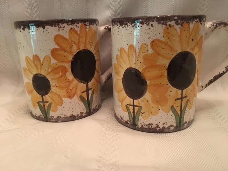 Elevate Your Morning Ritual with Hand-Painted Sunflower Mugs by Molly Dallas image 2