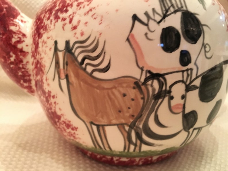 Download Pottery teapot Horse Decor Cow Decor Pig Decor Horse | Etsy