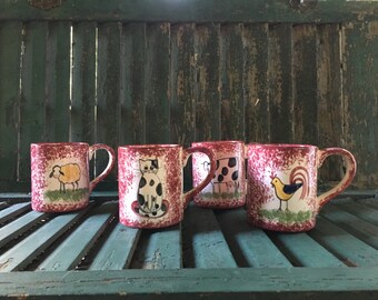 Mug Set by Molly Dallas - Hand-Painted Mug Set: Sip in Style