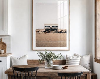 Marfa Horse Poster Texas Desert Western Wall Art