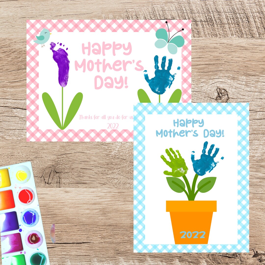 Mother's Day Printable Handprint Art /handprint Craft Kid/ - Etsy