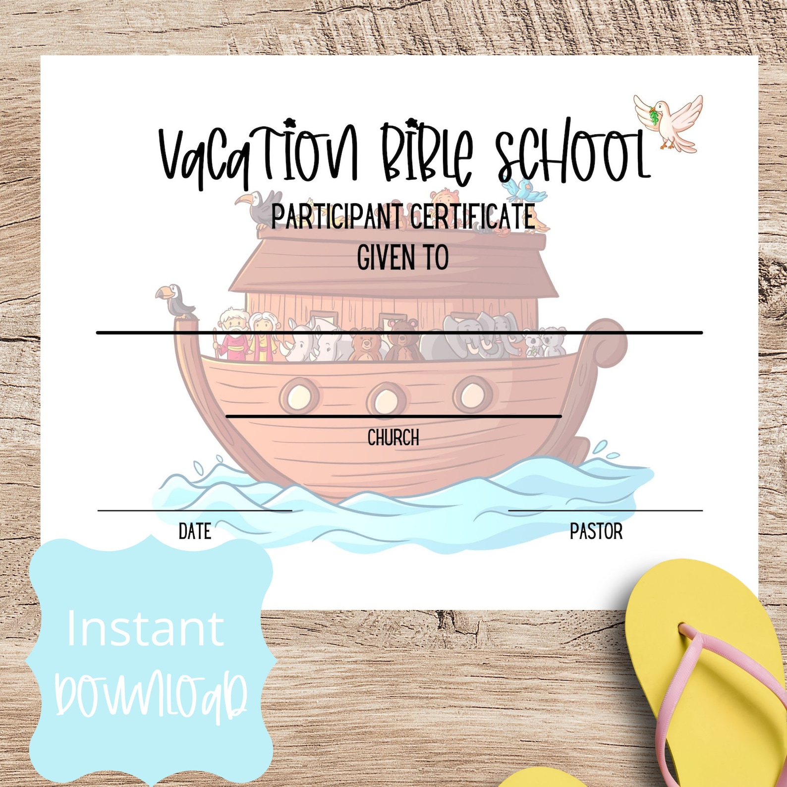Bible School Certificate/ Vacation Bible School Award Certificate/bible ...