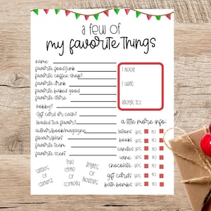 Leraar waardering cadeau/enquête voor leraar kerstcadeau/leraar favorieten/leraar waardering/Leraar leren kennen