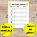 Editable Softball Lineup Card Printable/softball Roster Chart/ Batting ...