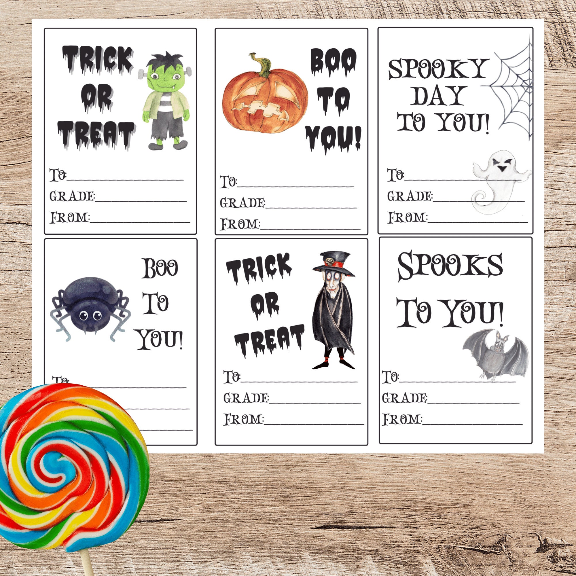 Boo Grams for Halloween Fundraiser/ Halloween Candy Gram Etsy
