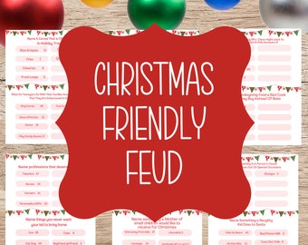 Christmas Friendly Feud Game: Holiday Party (Digital Download)