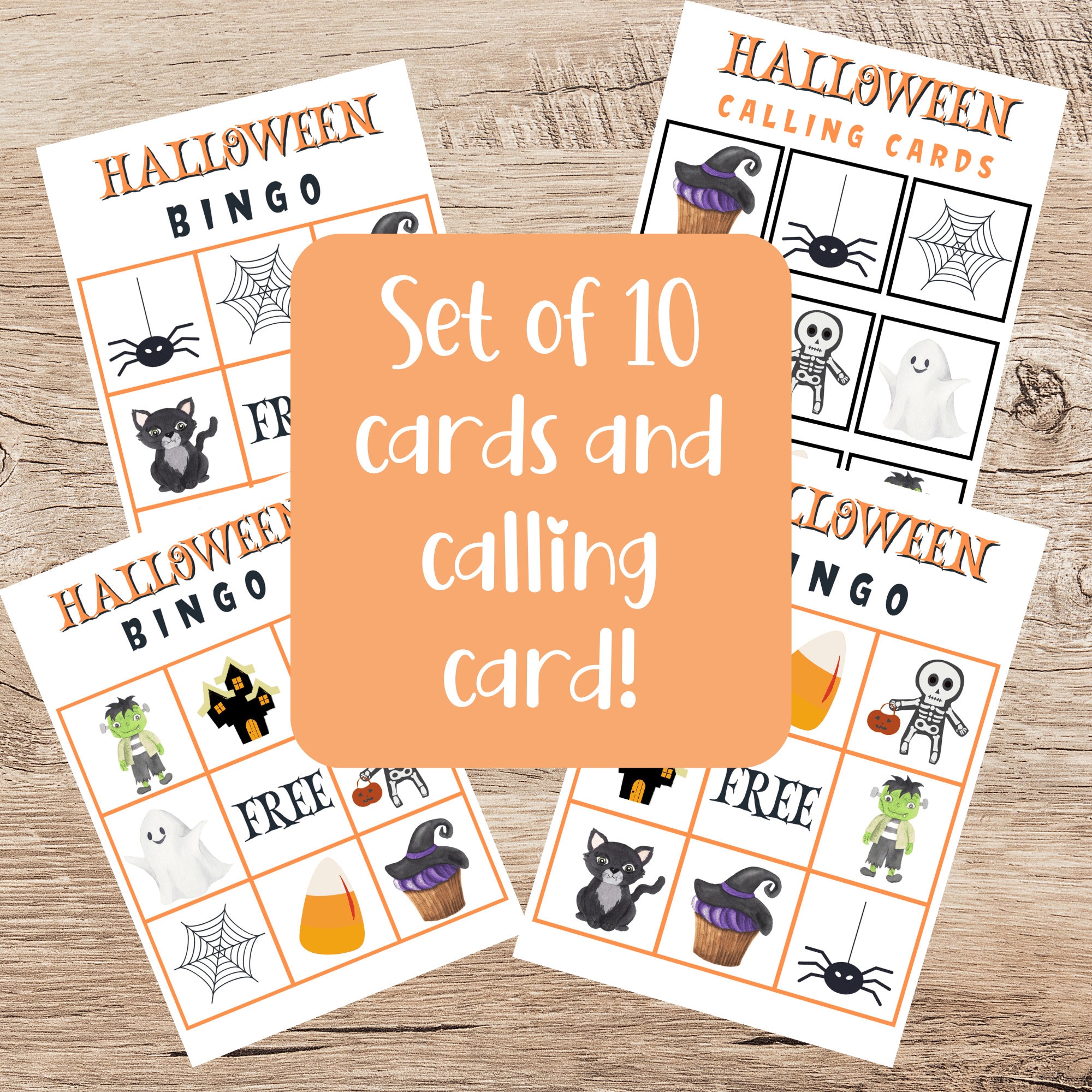 Printable Halloween Bingo for Preschool/halloween Class Party Game/fun ...