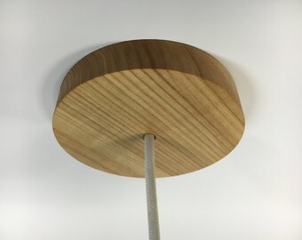 ASH Wooden Ceiling Canopy, Wooden Ceiling Rose, Pattress, Solid Ash, Home Decor, Linseed Oil, Natural Wood and Finish