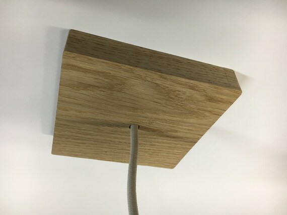 Oak Wooden Ceiling Canopy Wooden Ceiling Rose Pattress Square Solid Oak Home Decor Linseed Oil Natural Wood And Finish