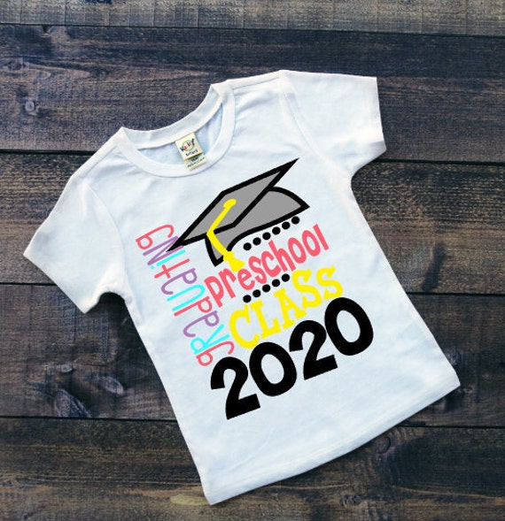 Graduating Pre-School Grad 2018 Kids Graduation Shirt Pre-K | Etsy