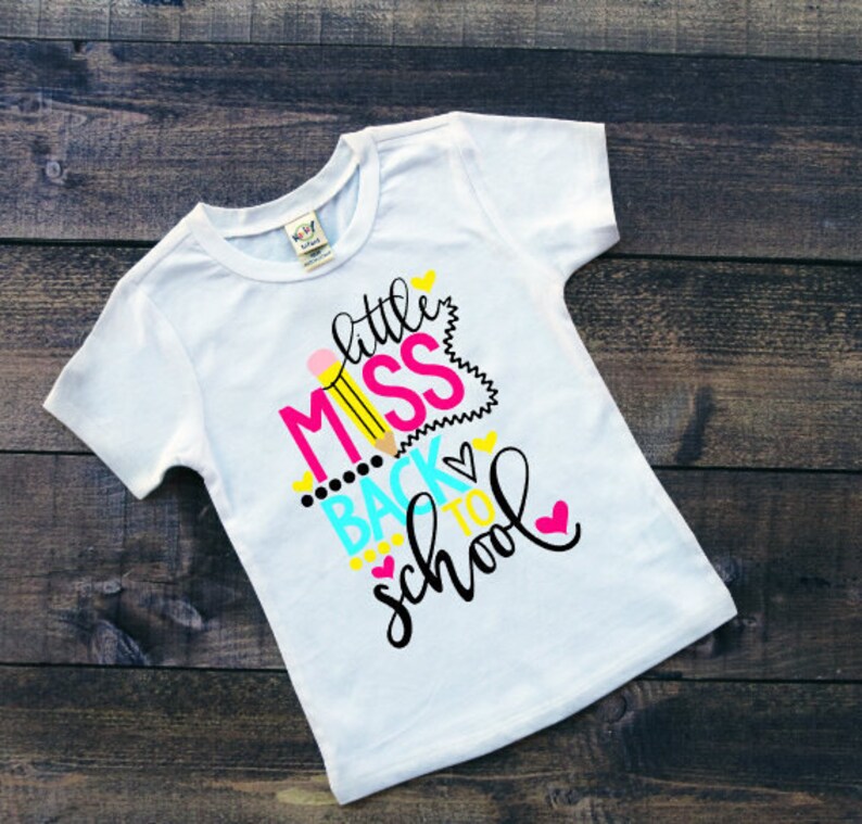 Little Miss Back to School Girl's Back to School Shirt | Etsy