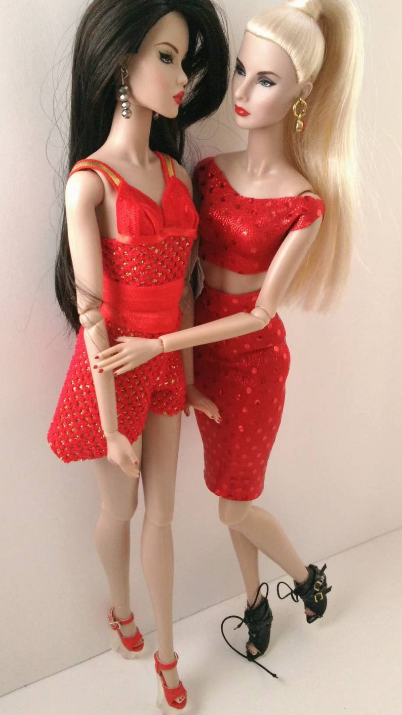 12 inch fashion doll 2 pc set
