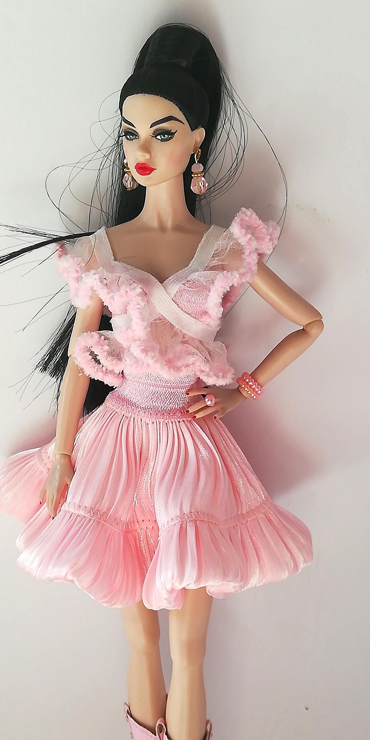 人形 Poppy Parker Fashion ty NU Face Poppy Parker Doll Clothes, Pink Fashion Outfit, 11-12 Inch - Etsy