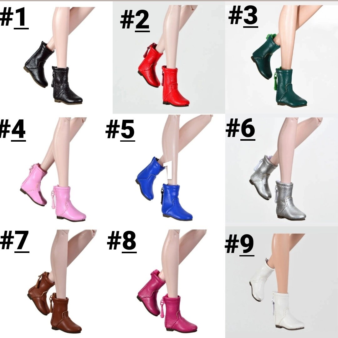 12 Inch Doll Flat Feet Boots Etsy