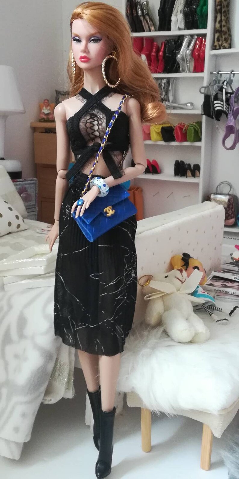 vintage Barbie nuface,fr,fr2 curve New fashion for poppy Parker momoko dynamite girl Luilui all other same size doll silkstone