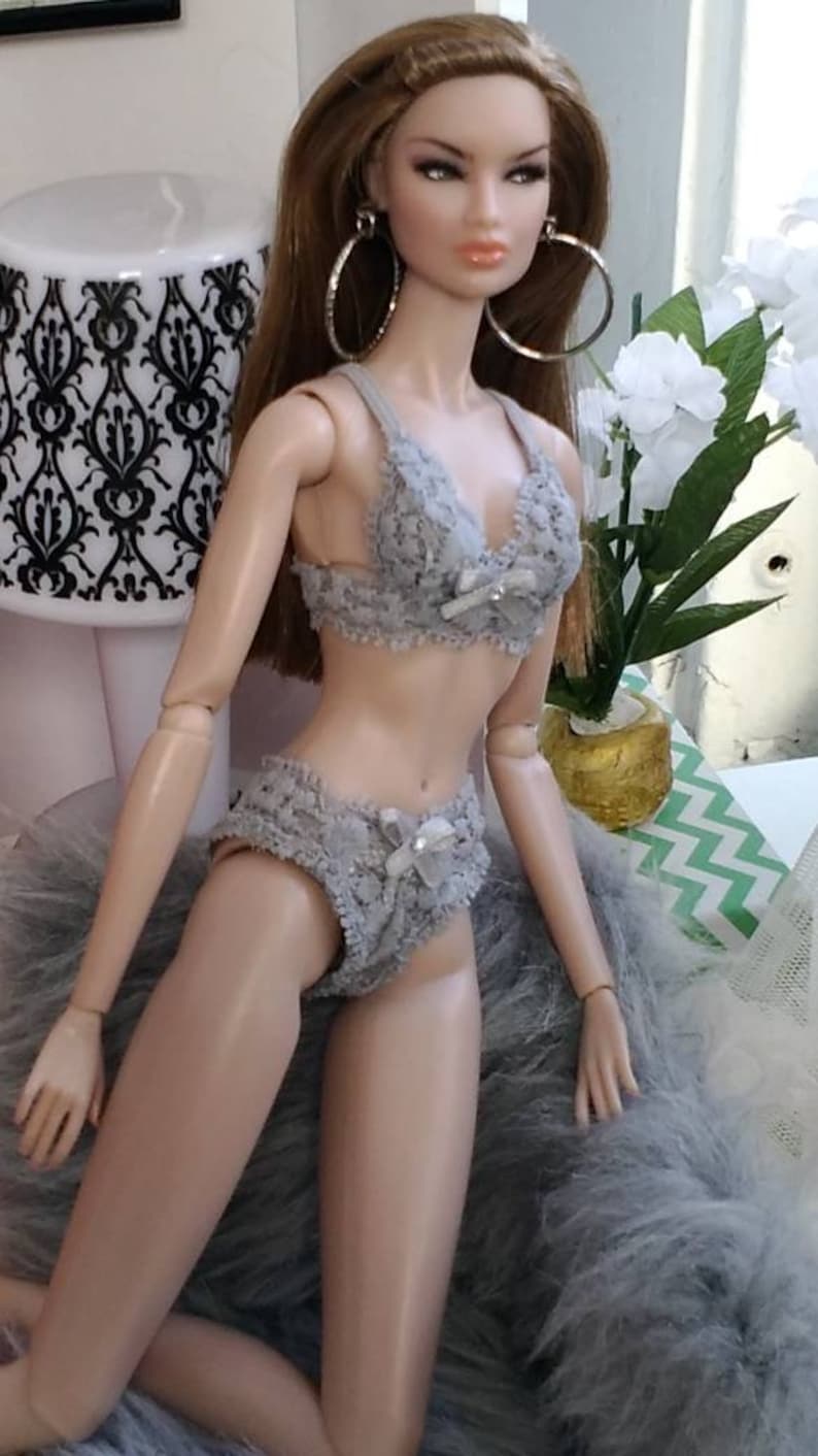 12 inch fashion doll lingerie set