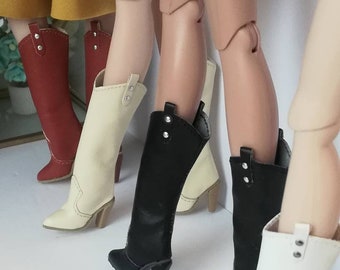 Botas vaqueras de talla única para muñecas de 11 y 12 pulgadas