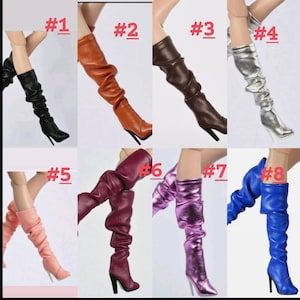 12 inch doll  boots one size fit all same size doll.