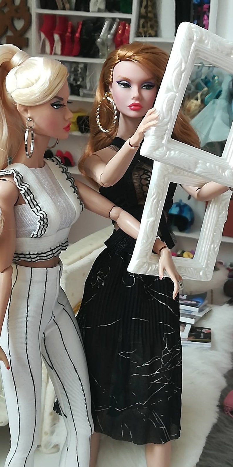 vintage Barbie nuface,fr,fr2 curve New fashion for poppy Parker momoko dynamite girl Luilui all other same size doll silkstone