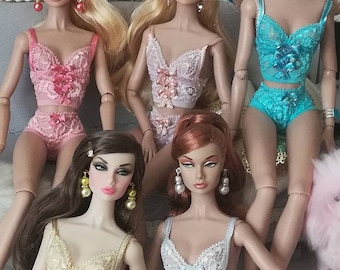 12 inch doll lingerie set handmade to fit all 11/12 inch dolls