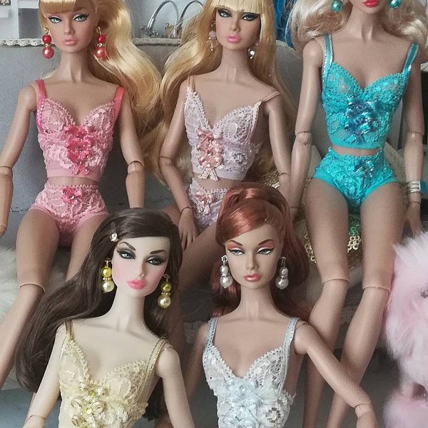 Ensemble de lingerie pour poupée de 30,5 cm (12 po.) fait main pour s'adapter à toutes les poupées de 30,5 cm (11/12 po.)