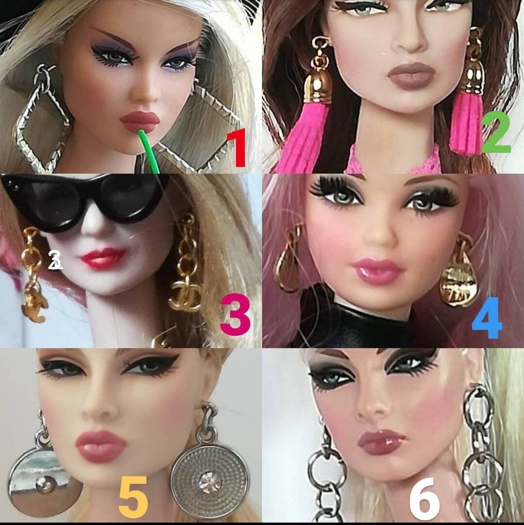 Barbie fashion earrings Etsy