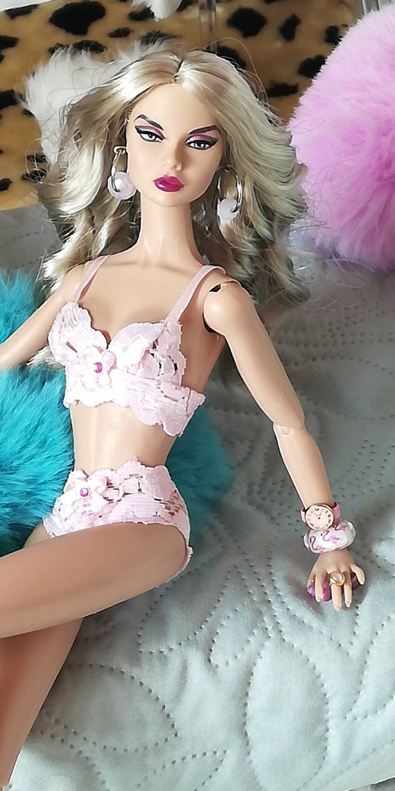 fr2,Barbie Inc bra panties no doll include Fr2 Lingerie nuface poppy Parker