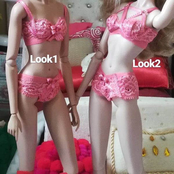 12 inch doll lingerie set   handmade to fit all 11/12 inch dolls